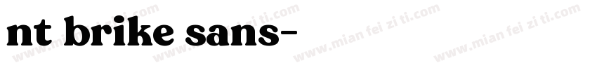 nt brike sans字体转换